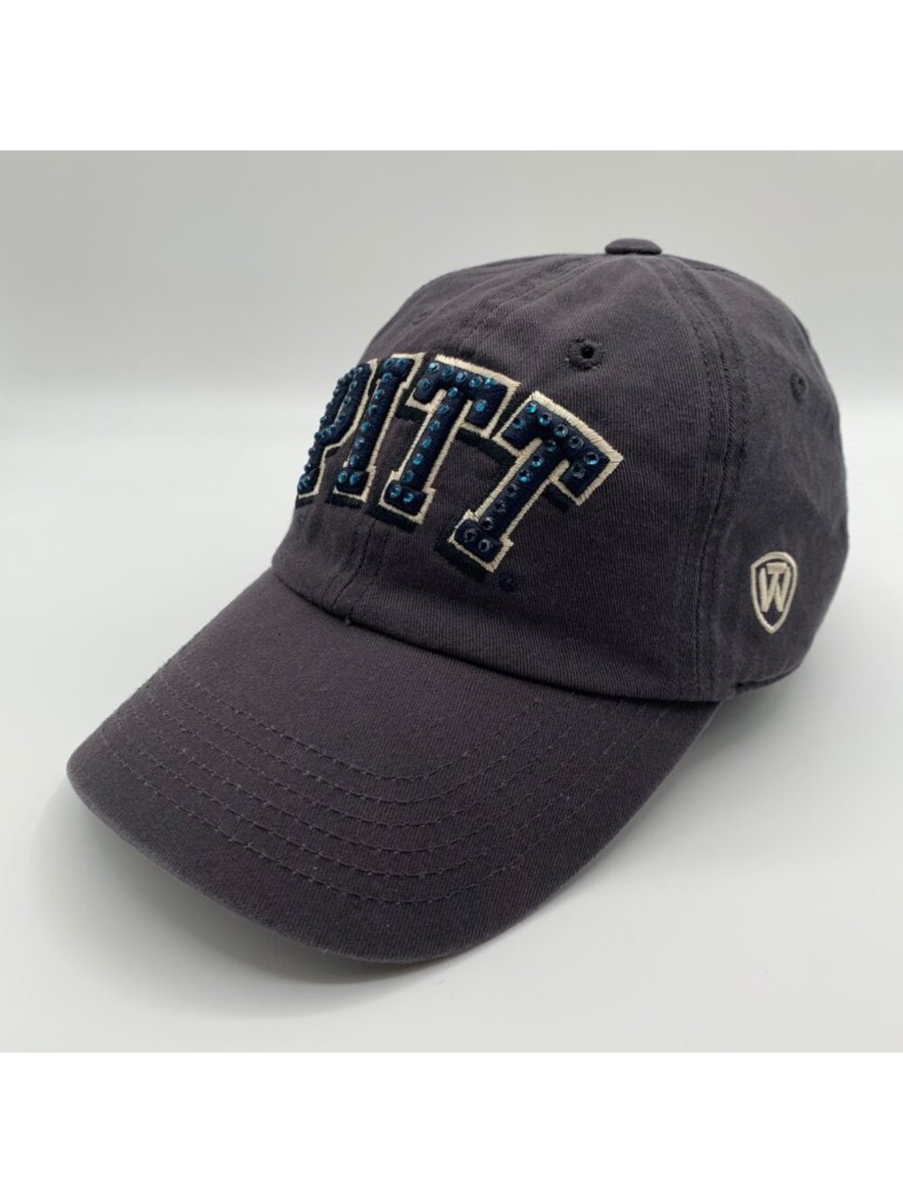 Pitt Panthers NCAA Womens Gray Top of the World Strapback Hat